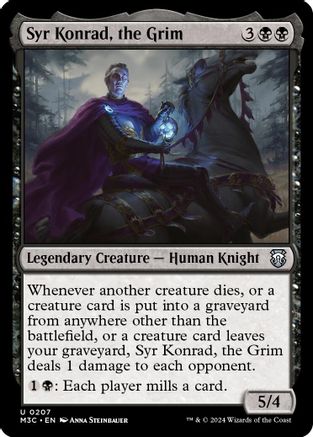 Syr Konrad, the Grim (Ripple Foil) (207) [Modern Horizons 3 Commander] foil - Deck Out Gaming