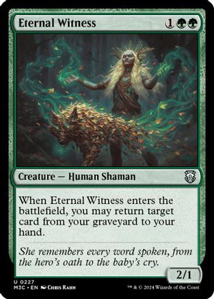 Eternal Witness (Ripple Foil) (227) [Modern Horizons 3 Commander] foil - Deck Out Gaming