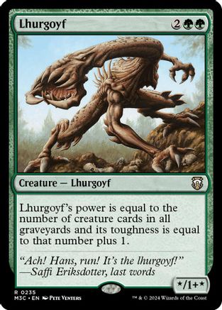 Lhurgoyf (Ripple Foil) (235) [Modern Horizons 3 Commander] foil - Deck Out Gaming