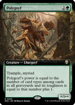 Polygoyf (Extended Art) (Ripple Foil) (65) [Modern Horizons 3 Commander] foil - Deck Out Gaming