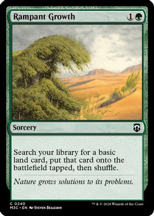 Rampant Growth (Ripple Foil) (240) [Modern Horizons 3 Commander] foil - Deck Out Gaming