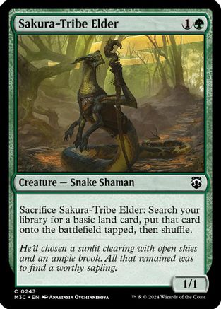 Sakura-Tribe Elder (Ripple Foil) (243) [Modern Horizons 3 Commander] foil - Deck Out Gaming
