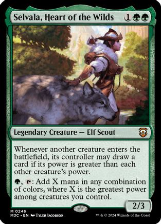 Selvala, Heart of the Wilds (Ripple Foil) (246) [Modern Horizons 3 Commander] foil - Deck Out Gaming