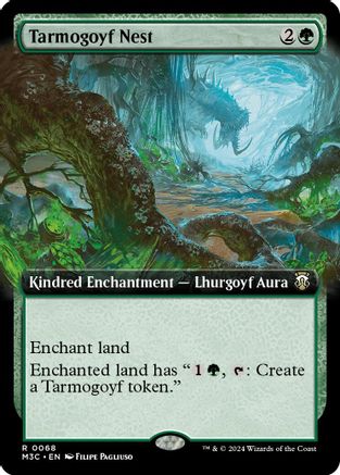 Tarmogoyf Nest (Extended Art) (Ripple Foil) (68) [Modern Horizons 3 Commander] foil - Deck Out Gaming