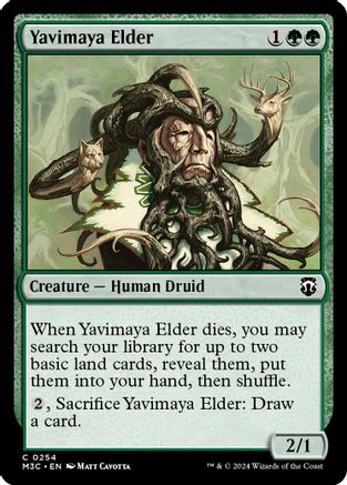Yavimaya Elder (Ripple Foil) (254) [Modern Horizons 3 Commander] foil - Deck Out Gaming