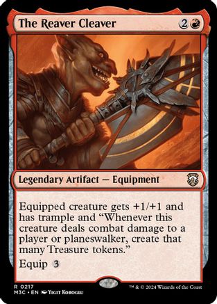 The Reaver Cleaver (Ripple Foil) (217) [Modern Horizons 3 Commander] foil - Deck Out Gaming