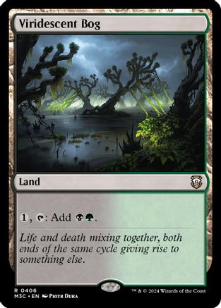Viridescent Bog (Ripple Foil) (406) [Modern Horizons 3 Commander] foil - Deck Out Gaming