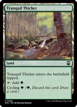 Tranquil Thicket (Ripple Foil) (398) [Modern Horizons 3 Commander] foil - Deck Out Gaming