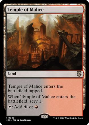 Temple of Malice (Ripple Foil) (389) [Modern Horizons 3 Commander] foil - Deck Out Gaming