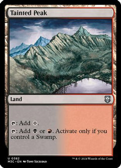 Tainted Peak (Ripple Foil) (382) [Modern Horizons 3 Commander] foil - Deck Out Gaming