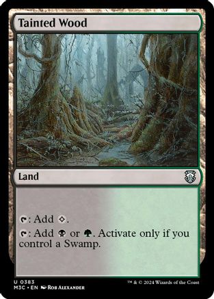 Tainted Wood (Ripple Foil) (383) [Modern Horizons 3 Commander] foil - Deck Out Gaming