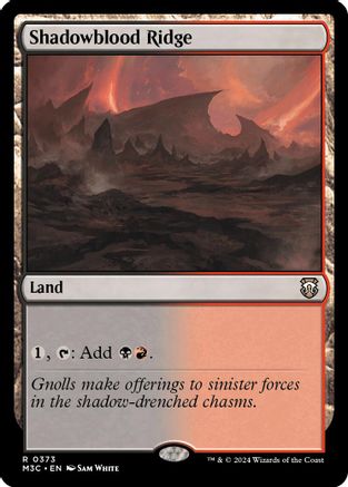 Shadowblood Ridge (Ripple Foil) (373) [Modern Horizons 3 Commander] foil - Deck Out Gaming