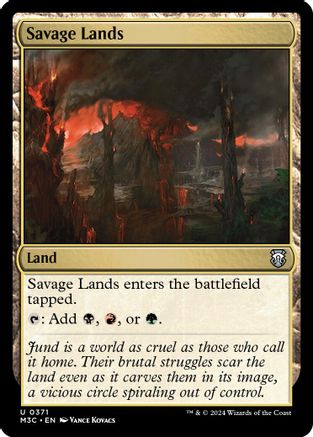 Savage Lands (Ripple Foil) (371) [Modern Horizons 3 Commander] foil - Deck Out Gaming