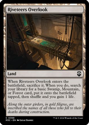 Riveteers Overlook (Ripple Foil) (369) [Modern Horizons 3 Commander] foil - Deck Out Gaming