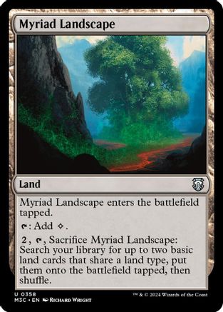 Myriad Landscape (Ripple Foil) (358) [Modern Horizons 3 Commander] foil - Deck Out Gaming
