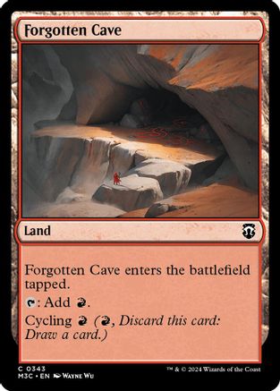 Forgotten Cave (Ripple Foil) (343) [Modern Horizons 3 Commander] foil - Deck Out Gaming