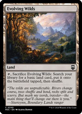Evolving Wilds (Ripple Foil) (340) [Modern Horizons 3 Commander] foil - Deck Out Gaming