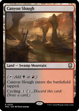 Canyon Slough (Ripple Foil) (325) [Modern Horizons 3 Commander] foil - Deck Out Gaming