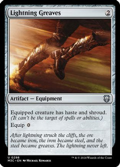 Lightning Greaves (Ripple Foil) (298) [Modern Horizons 3 Commander] foil - Deck Out Gaming
