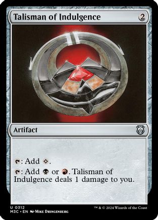 Talisman of Indulgence (Ripple Foil) (312) [Modern Horizons 3 Commander] foil - Deck Out Gaming