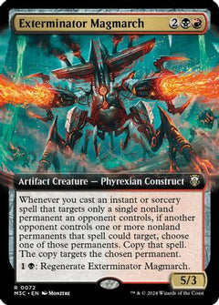 Exterminator Magmarch (Extended Art) (Ripple Foil) (72) [Modern Horizons 3 Commander] foil - Deck Out Gaming