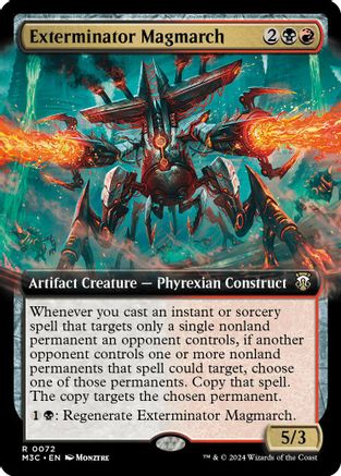 Exterminator Magmarch (Extended Art) (Ripple Foil) (72) [Modern Horizons 3 Commander] foil - Deck Out Gaming