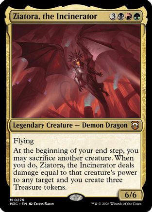 Ziatora, the Incinerator (Ripple Foil) (279) [Modern Horizons 3 Commander] foil - Deck Out Gaming