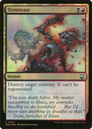 Terminate (Ripple Foil) (274) [Modern Horizons 3 Commander] foil - Deck Out Gaming
