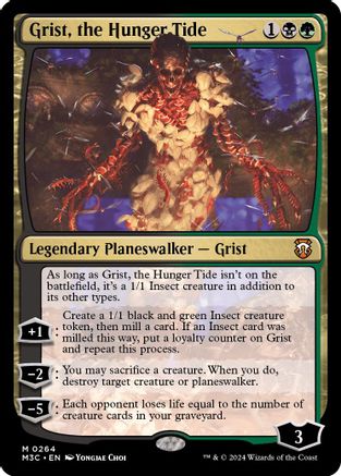 Grist, the Hunger Tide (Ripple Foil) (264) [Modern Horizons 3 Commander] foil - Deck Out Gaming