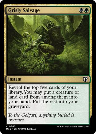 Grisly Salvage (Ripple Foil) (263) [Modern Horizons 3 Commander] foil - Deck Out Gaming