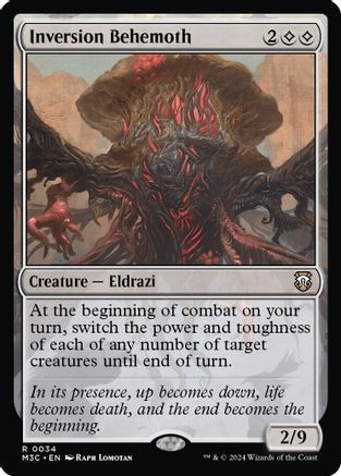 Inversion Behemoth  (Ripple Foil) (34) [Modern Horizons 3 Commander] foil - Deck Out Gaming