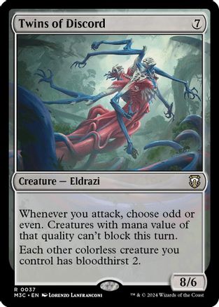 Twins of Discord (Ripple Foil) (37) [Modern Horizons 3 Commander] foil - Deck Out Gaming
