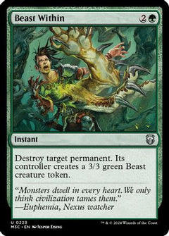 Beast Within (Ripple Foil) (223) [Modern Horizons 3 Commander] foil - Deck Out Gaming