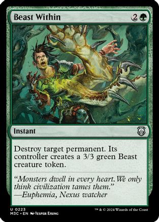 Beast Within (Ripple Foil) (223) [Modern Horizons 3 Commander] foil - Deck Out Gaming