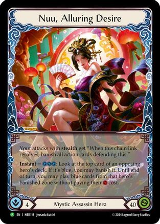 Nuu, Alluring Desire - HER113 (HER113) [Flesh and Blood: Promo Cards] Rainbow Foil - Deck Out Gaming