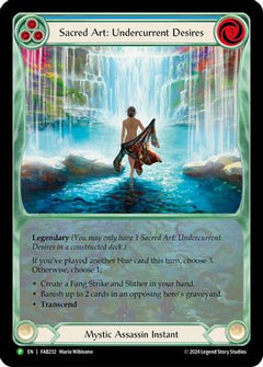 Sacred Art: Undercurrent Desires - FAB232 (FAB232) [Flesh and Blood: Promo Cards] Rainbow Foil - Deck Out Gaming