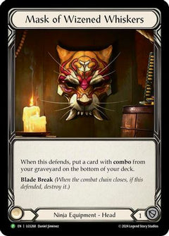 Mask of Wizened Whiskers - LGS268 (LGS268) [Flesh and Blood: Promo Cards] Rainbow Foil - Deck Out Gaming