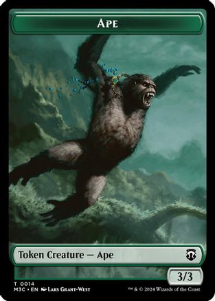 Ape // Plant Double-Sided Token (14) [Modern Horizons 3 Commander] - Deck Out Gaming