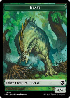 Beast (0016) // Copy Double-Sided Token (16) [Modern Horizons 3 Commander] - Deck Out Gaming
