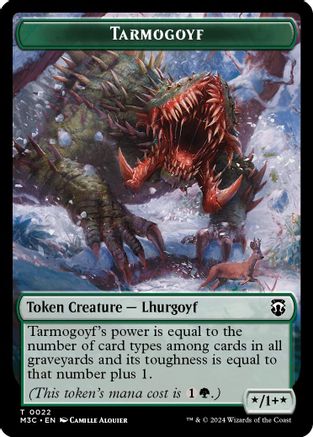 Tarmogoyf // Saproling Double-Sided Token (22) [Modern Horizons 3 Commander] - Deck Out Gaming