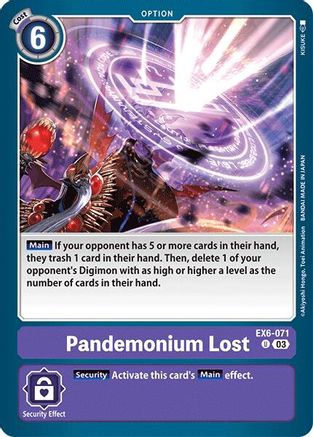 Pandemonium Lost (EX6-071) [Infernal Ascension] - Deck Out Gaming