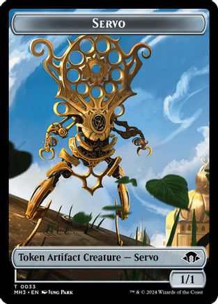 Servo // Spirit (0008) Double-Sided Token (33) [Modern Horizons 3] foil - Deck Out Gaming