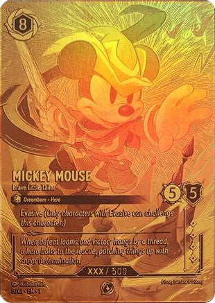 Mickey Mouse - Brave Little Tailor (Serial Numbered) (5) [Disney Lorcana Promo Cards] Holofoil - Deck Out Gaming