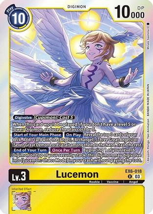 Lucemon (EX6-018) [Infernal Ascension] Foil - Deck Out Gaming