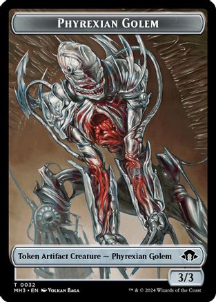 Phyrexian Golem // Energy Reserve Double-Sided Token (32) [Modern Horizons 3] - Deck Out Gaming