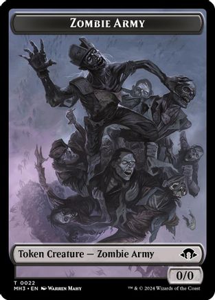 Zombie Army // Energy Reserve Double-Sided Token (22) [Modern Horizons 3] - Deck Out Gaming