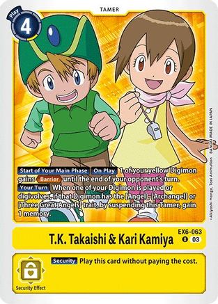 T.K. Takaishi & Kari Kamiya (EX6-063) [Infernal Ascension]
