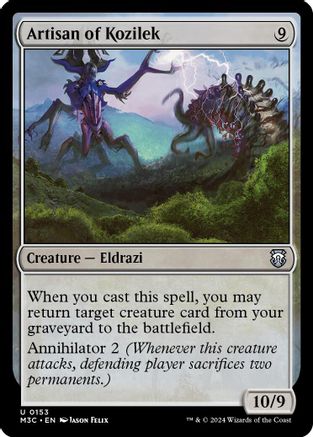 Artisan of Kozilek (Ripple Foil) (153) [Modern Horizons 3 Commander] foil - Deck Out Gaming