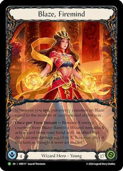 Blaze, Firemind - HER117 (HER117) [Flesh and Blood: Promo Cards] Rainbow Foil - Deck Out Gaming