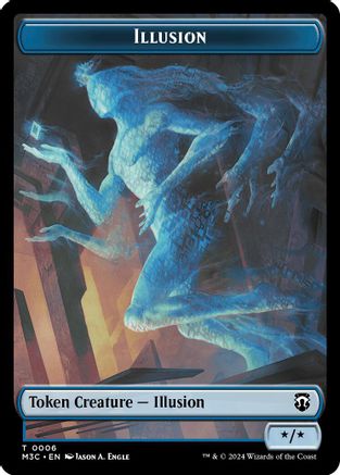 Illusion (Ripple Foil) // Servo Double-Sided Token (6) [Modern Horizons 3 Commander] foil - Deck Out Gaming